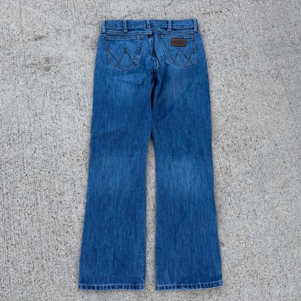 Wrangler bootcut blue denim jeans mens y2k 30x32